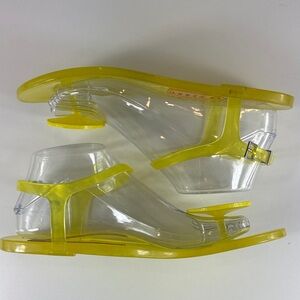 Katy Perry Collection Yellow Lemmon Jelly Sandals